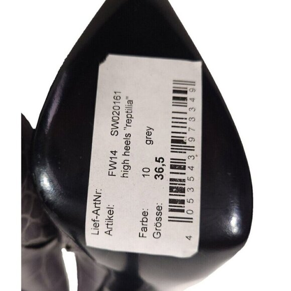 Philipp Plein GoldJunge Reptilia Croc Bootie Heel 36.5 6 Leather New Shoes FW14 - Picture 9 of 12